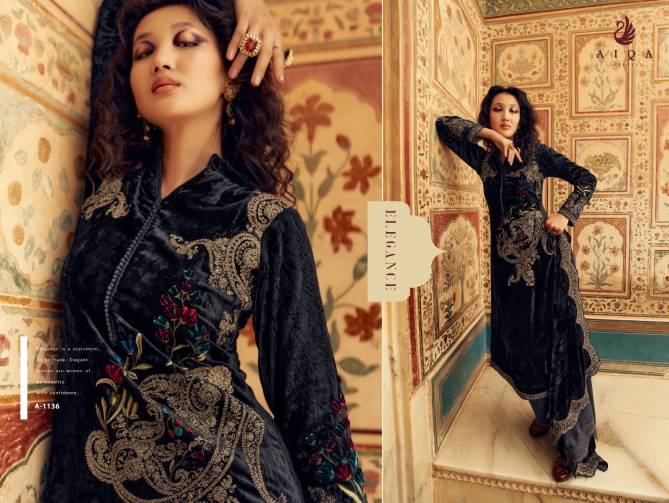 Sastra By Aiqa Winter Wear Fancy Work Velvet Salwar Kameez Wholesale Online